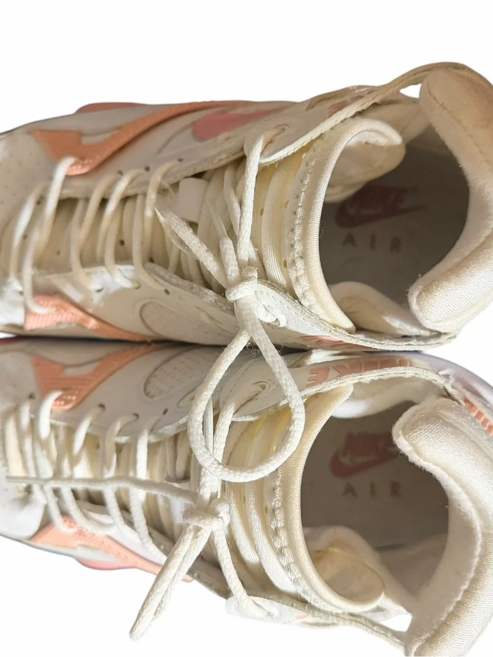 Vintage 2005 Nike Air Womens 11 White Pink High Top Y2K Sneakers